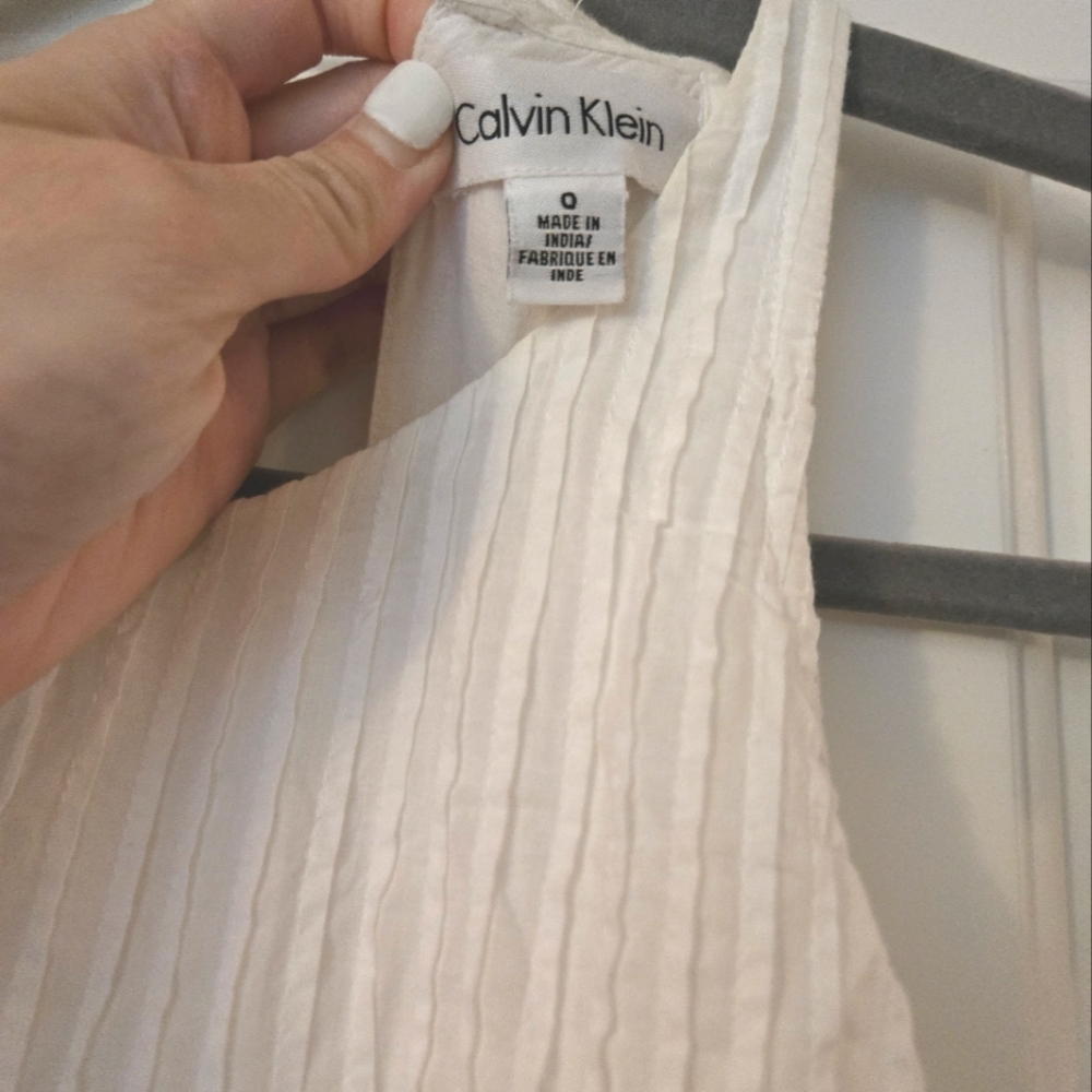 Calvin Klein White Midi Dress - Picture 3 of 3